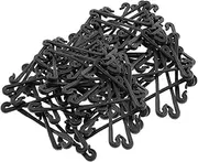 Fonowx 200x Garden Plant Support Clips Tomato Clips Agricultural Greenhouse Supplies Tied Buckle Hooks for Tomato Vine