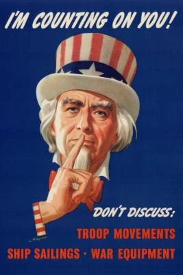 Uncle Sam Im Counting On You WPA War Propaganda Poster 24x36