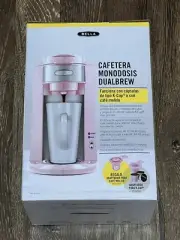 PINK COFFEE MAKER Brews K-Cup Capsules or Coffee Grounds BELLA