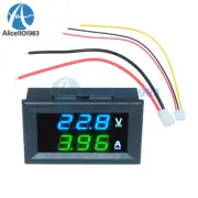 Digital DC 0-100V 10A Blue Green LED Display Voltmeter Ammeter Voltage AMP Power