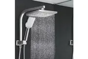 Cefito 8'' Rain Shower Head Set Handheld Square High Pressure Chrome