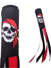 Madrona Brands Pirate Skull and Bones Windsock 60 Inch Durable Outdoor Decor