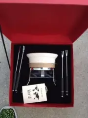 NIB VINTAGE DISCOVERY CHANNEL STORE FONDUE SET