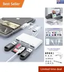 Multi 5-in-1 SD TF Memory Card Reader - Apple MFi Certified & Fast Data Transfer