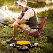 CostwayPatio Folding Portable Outdoor Chair for Camping, Fishing, Picnic-2 pieces