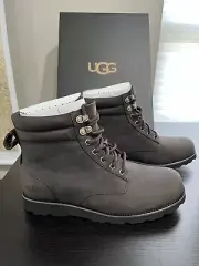 New UGG Maddock Boot Waterproof Brown Leather Utility Lace Up Men's Size 8