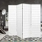 Flexible Room Divider Foldable 4 Panels Screen Privacy Stand Bedroom Partition