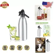 Compact Sparkling Water Maker - 1L Portable Soda Siphon for Convenient Beverages