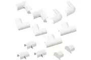 D-Line 13 Piece 20x10mm White Cable Cover Accessory Joiner Kit | CLOAP2010W