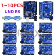 1-10PCS/ high quality UNO R3 (CH340G) MEGA328P for Arduino UNO R3 + USB CABLE AT