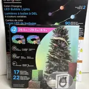 Enbrighten LED Color Changing Bubble Lights 2x29.5ft w/Remote 180 Bulbs