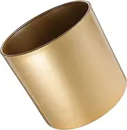 GANAZONO Modern Golden Planters 17.7 x 18.5 cm Metal Round Flower Pots Plant Pot Arrangements for Cactus Succulent Decorative
