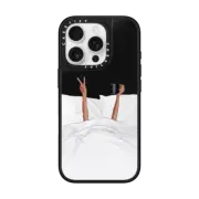 iPhone 16 Pro Mirror Case MagSafe Compatible Coffee in Bed Transparent