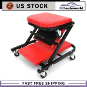 US FOLDABLE Z CREEPER SEAT ROLLING CHAIR MECHANICS SHOP GARAGE WORK STOOL NEW
