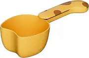 ＫＬＫＣＭＳ Flour Scoop Kitchen Tool Lightweight Multiuse Cereal Scoop Candy Scoop for Restaurant Commercial Party Pantry Household, Yellow
