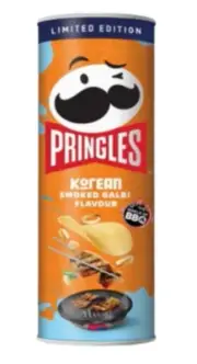 Kellogg Pringles Potato Chips Korean Style Charcoal Ribs 100g 1ea Snack
