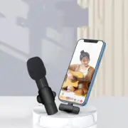 ✅ Portable Wireless Lavalier Microphone for iPhone Android Live Streaming