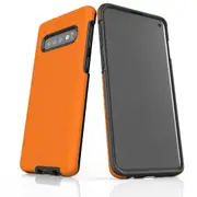 For Samsung Galaxy S10 Case, Armour Tough Protective Cover, Orange