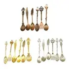 Mixing Sugar Stir Ice Cream Cake Teaspoons Set Alloy Material 3 Colors to Choose