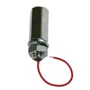 SafeGlo Lighted Whip Quick Release Disconnect Flag Whip Mount Wired w RCA Silver