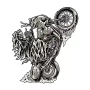LETHAL THREAT "WHEELIE REAPER" MINI STICKER - DECAL