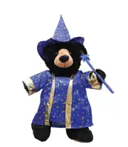 Wizard Costume with Wand for Stuffed Toys, Fits 6-10 inch Bears