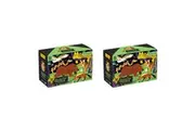 2x 100pc Mudpuppy Glow Jigsaw Puzzle 46x30cm Educational Game Land Predators 5+