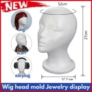 Practical Foam Female Mannequin Head Wigs Glasses Display Holder Stand Styrofoam