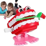 Chattering Teeth Wind Up Toy - Funny Joke Toys Teeth - Gag Joke Toy, Teeth Props, Chattering Walking Toy Feet Knickknack for Boys and Girls