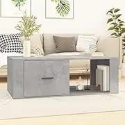 Generic Coffee Table Concrete Grey 100x50.5x35 cm Engineered Wood
