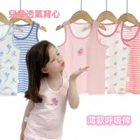 在飛比找momo購物網優惠-【安朵童舖】現貨韓版兒童背心上衣印花薄款背心上衣女童卡通印花