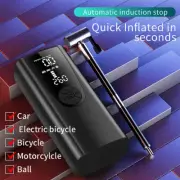 Car Tire Inflator Portable Tyre Cordless USB Rechargeable Y6V3