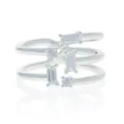 Pandora Shards of Sparkle Ring 925 Open Ice Cube NEW Authentic 52(US 6) 197527CZ