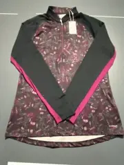 NWT WOMEN'S GREG NORMAN PULLOVER, SIZE: M,, COLOR: BLACK/PINK (K10.27)