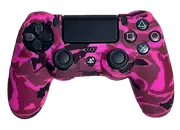 Silicone Cover For PS4 Controller Case Skin - Hot Pink Camo
