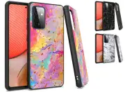 For Samsung Galaxy A72 SM-A725 (2021) Marble Glitter SLIM Case Phone Cover
