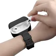 Band for AirPods Pro Wireless Charging Case Accessories Sports Wristband Strap Cover Compatible with Apple AirPod pro Holder Case (Black)