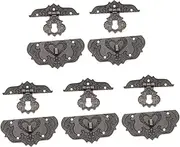 HOMSFOU Vintage Metal Luggage Locks DIY Box Buckle Locks 5pcs Case Lock Clasps Set