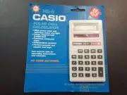 Vintage Casio Solar Cell Powered Sealed HS-8 Calculator