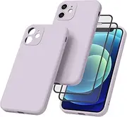 Leonids Silicone Case for iPhone 12 Mini 5.4-Inch, Anti-Scratch & Full Protective Phone Bumper Cover for iPhone 12 Mini Smartwatch (Purple)