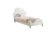 Oikiture Kids Bed Frame Single Size Bed Base Platform