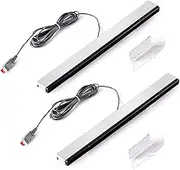 Fpxnb 2 Pcs Replacement Motion Sensor Bars for Wii & WiiU Game Console, Wired Infrared IR Ray Sensors (Pack of 2)
