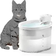 Uahpet Cat Fountain Cordless Battery Operated Cat Drinking Fountain Automatic Water Fountain For Cats Ultra Quiet Cat Fountain For Cats And Small Dogs