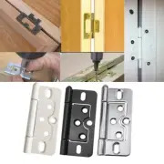 Strong White Flush Door Hinges For Cupboard Wardrobe Cabinet Louvre Doors