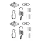 Heavy Duty Hammock Swing Chair Ultimate Hanging Kit Spring Swivel Snap Hook 24pc