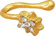 [Generic] Punk zircon Star Clip On Nose Ring Vintage Star Fake Nose Ring Gold Hoop Ring Non Pierced Nose Ring Jewelry for Women