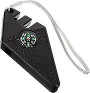 Kisangel Fishing Hook Sharpening Tool Portable Tungsten Steel Compass Diamond File Essential for Australian Fishing