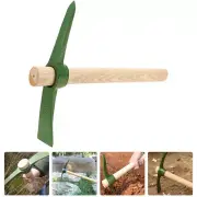 Garden Pick 45x32cm Wood Steel Lawn Dethatcher Push Pull Weeder Digging Hoe