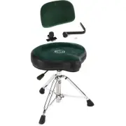 Roc-N-Soc Nitro Gas Drum Throne with Original Saddle and Backrest - Green