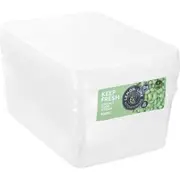 20x Plastic Food Storage Containers Kitchen Pantry Freezer Organiser Box 900ML